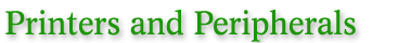 Printers and Peripherals